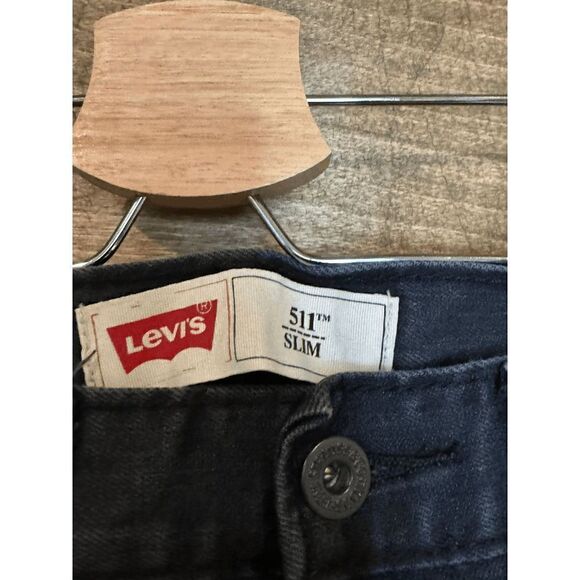 Levi Strauss Boys 511 10 Reg Straight Medium Wash Denim Stretch Adjustable Waist - Picture 3 of 4